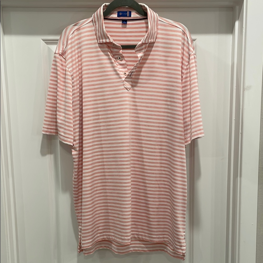 Stich Men's Pink Striped Shirt